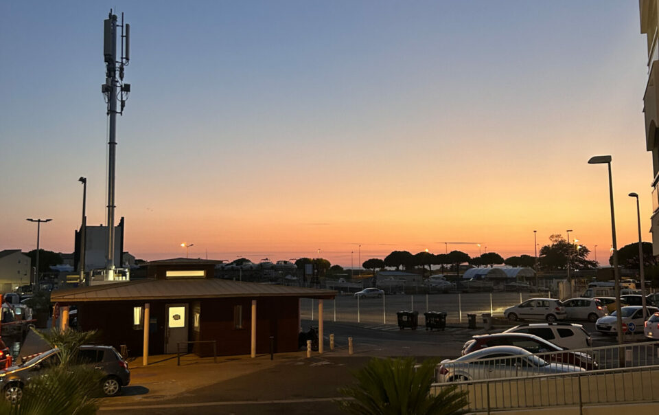 coucher de soleil carnon montpellier vacances sud france